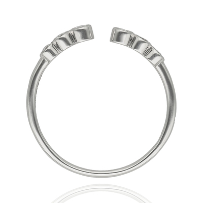 Fehér arany gyűrű 54-es méret (B35130_3I)